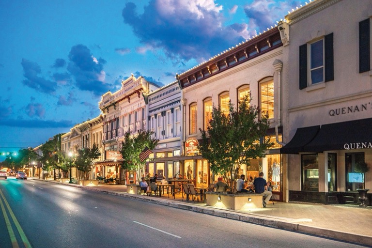 Historic downtown Georgetown, Texas